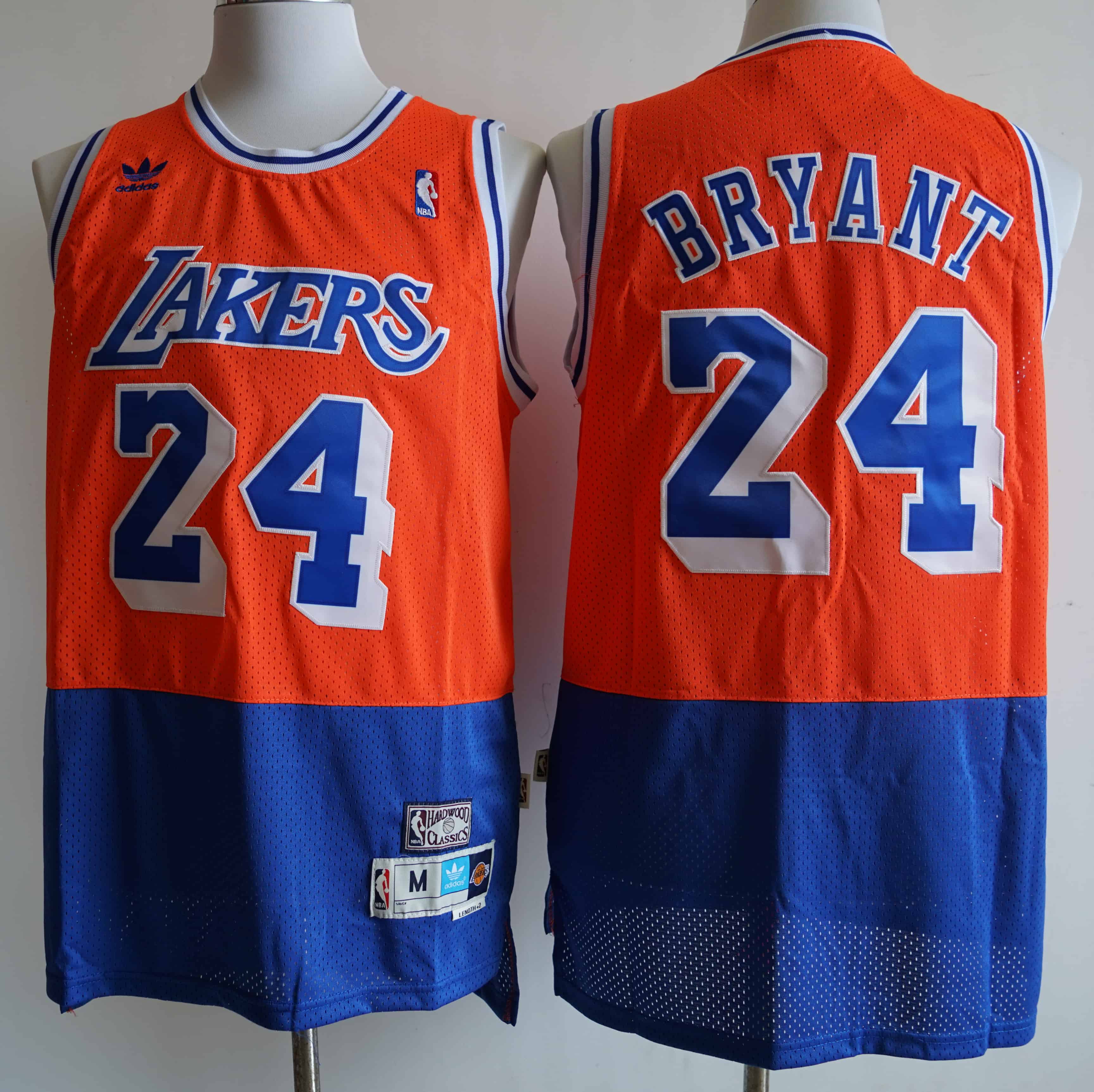 Men's Los Angeles Lakers #24 Kobe Bryant Orange Classics Swingman Stitched NBA Jersey Men's Los Angeles Lakers #24 Kobe Bryant Orange Classics Swingman Stitched NBA Jersey